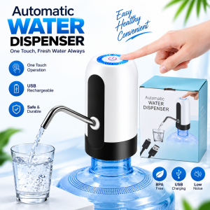 Rechargeable Electric Water Dispenser Pump – USB Charging Automatic Water Bottle Pump with One-Touch Operation