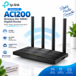 TP-Link Archer C6 AC1200 Dual-Band Gigabit Wi-Fi Router – MU-MIMO, Beamforming & OneMesh Support