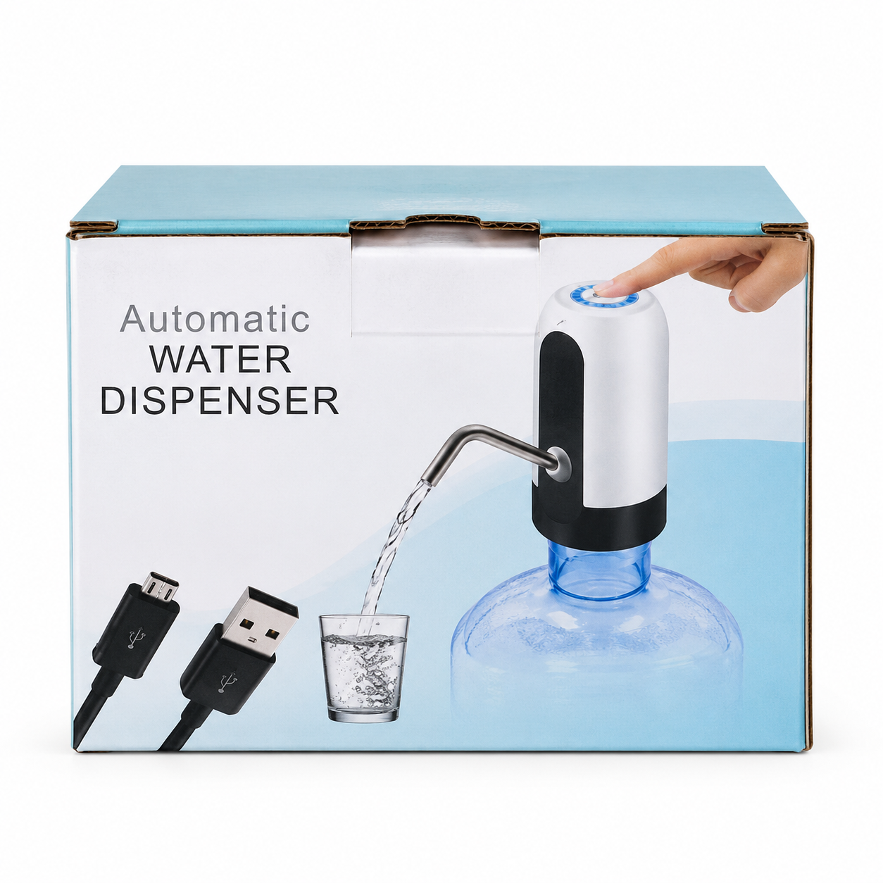 Rechargeable Electric Water Dispenser Pump – USB Charging Automatic Water Bottle Pump with One-Touch Operation - Image 3