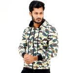 Men's Winter Hoodie Camo Cargo & Solid Color | Cotton Fleece Hoodie BD